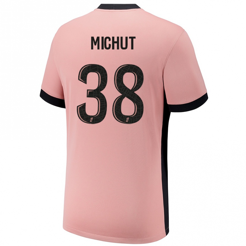 Kinder Fußball Edouard Michut #38 Rostros Ausweichtrikot Trikot 2024/25 T-Shirt Luxemburg