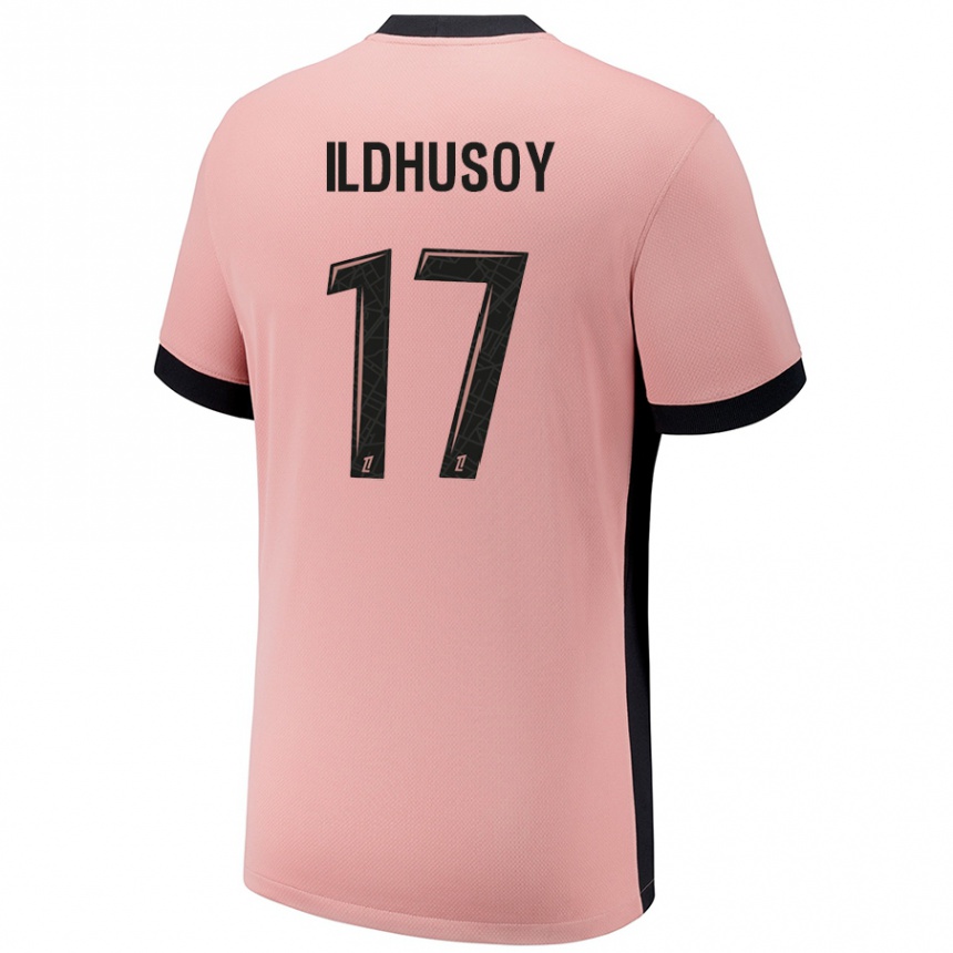 Kinder Fußball Celin Bizet Ildhusoy #17 Rostros Ausweichtrikot Trikot 2024/25 T-Shirt Luxemburg