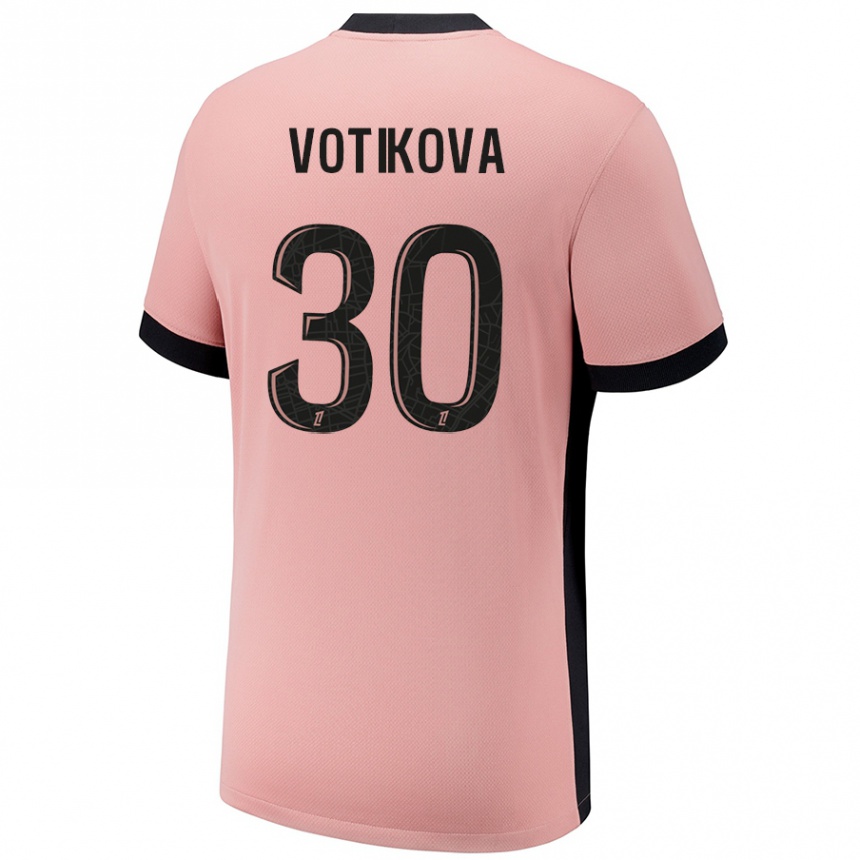 Kinder Fußball Barbora Votikova #30 Rostros Ausweichtrikot Trikot 2024/25 T-Shirt Luxemburg