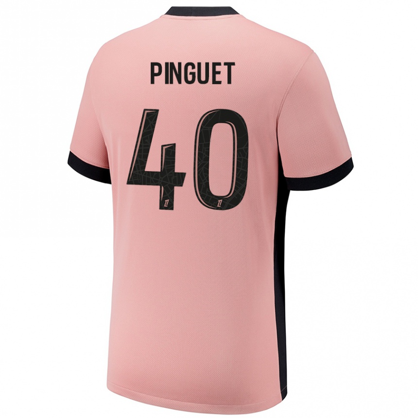 Kinder Fußball Alice Pinguet #40 Rostros Ausweichtrikot Trikot 2024/25 T-Shirt Luxemburg