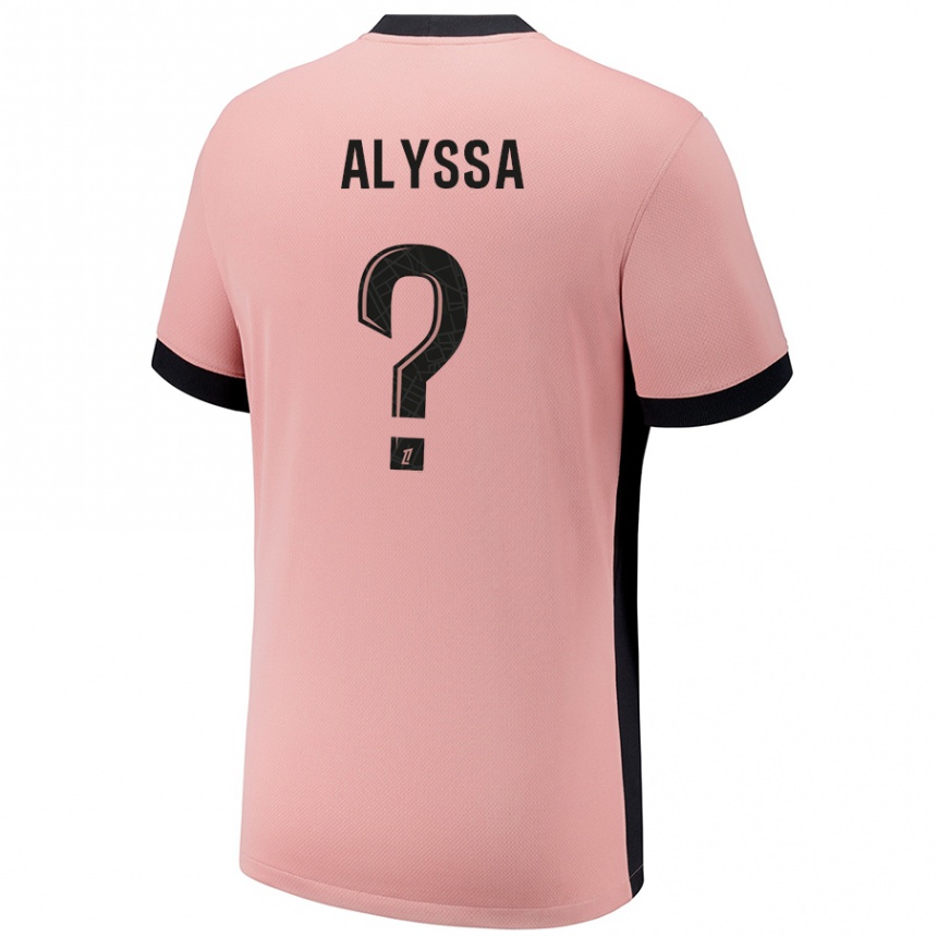 Kinder Fußball Alyssa Fernandes #0 Rostros Ausweichtrikot Trikot 2024/25 T-Shirt Luxemburg