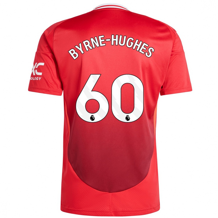 Herren Fußball Cameron Byrne-Hughes #60 Hellrot Heimtrikot Trikot 2024/25 T-Shirt Luxemburg