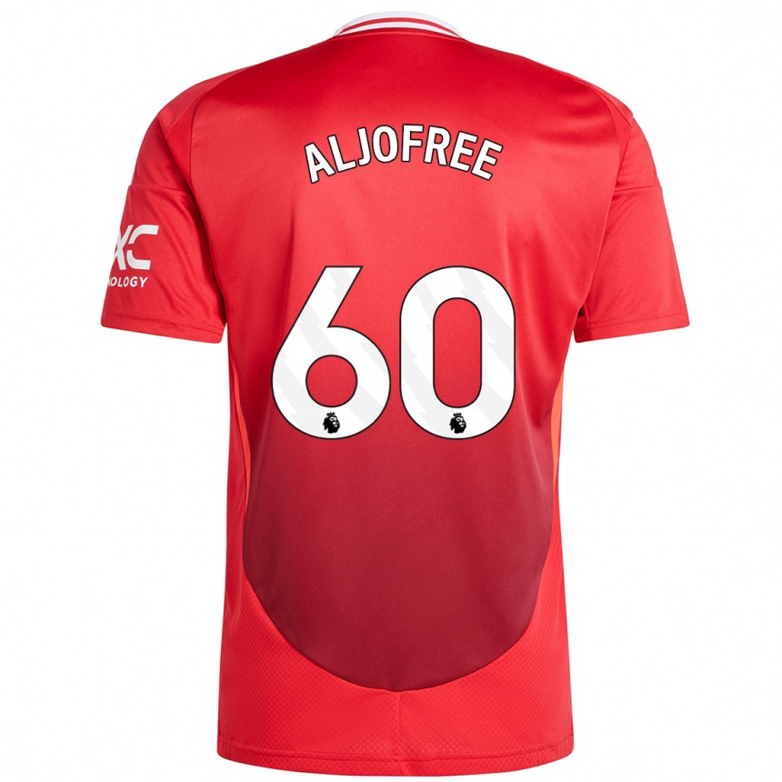 Herren Fußball Sonny Aljofree #60 Hellrot Heimtrikot Trikot 2024/25 T-Shirt Luxemburg