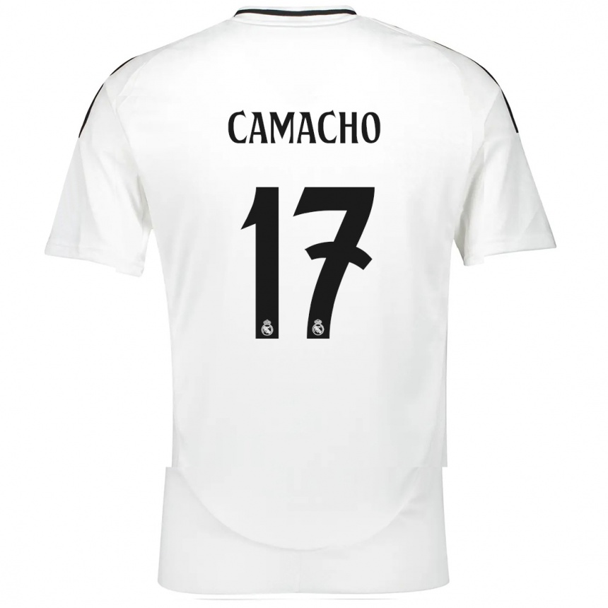 Herren Fußball Carla Camacho #17 Weiß Heimtrikot Trikot 2024/25 T-Shirt Luxemburg