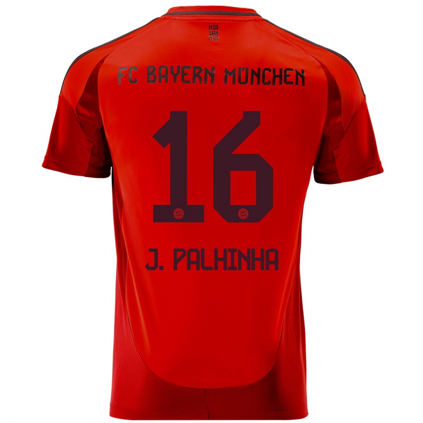 Herren Fußball João Palhinha #16 Rot Heimtrikot Trikot 2024/25 T-Shirt Luxemburg