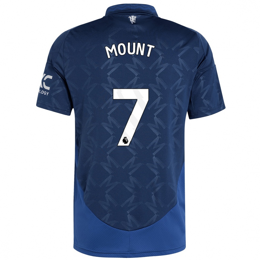 Herren Fußball Mason Mount #7 Indigo Auswärtstrikot Trikot 2024/25 T-Shirt Luxemburg