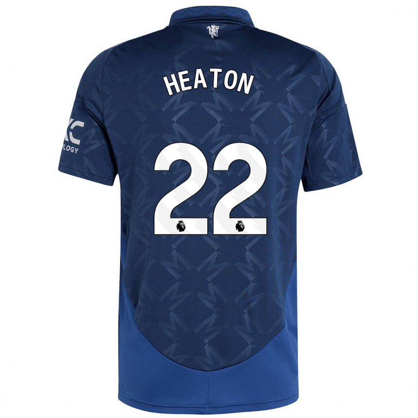 Herren Fußball Tom Heaton #22 Indigo Auswärtstrikot Trikot 2024/25 T-Shirt Luxemburg