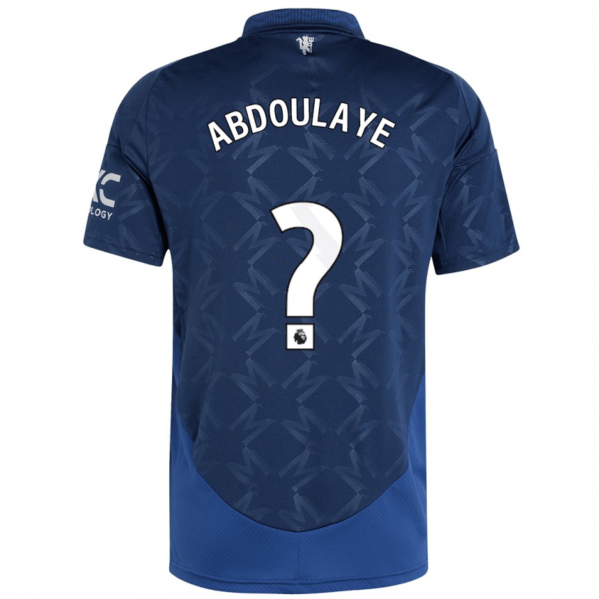 Herren Fußball Douka Abdoulaye #0 Indigo Auswärtstrikot Trikot 2024/25 T-Shirt Luxemburg