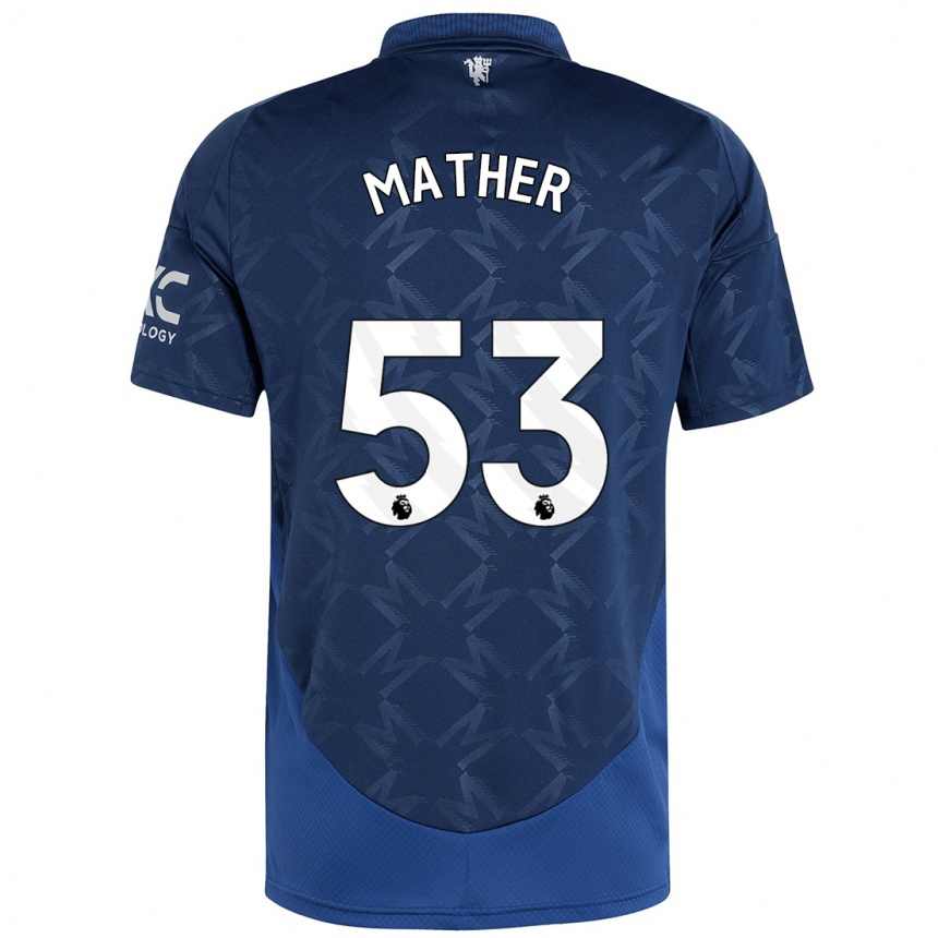 Herren Fußball Sam Mather #53 Indigo Auswärtstrikot Trikot 2024/25 T-Shirt Luxemburg