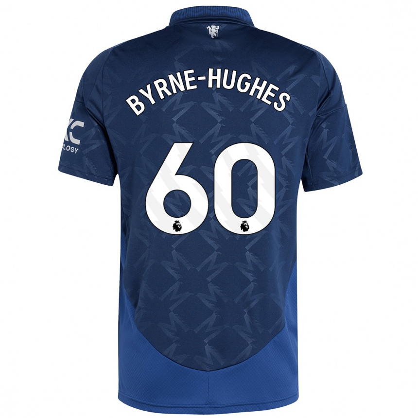 Herren Fußball Cameron Byrne-Hughes #60 Indigo Auswärtstrikot Trikot 2024/25 T-Shirt Luxemburg