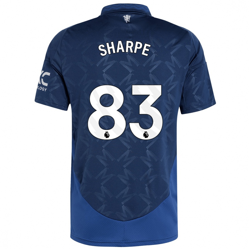 Herren Fußball Malachi Sharpe #83 Indigo Auswärtstrikot Trikot 2024/25 T-Shirt Luxemburg