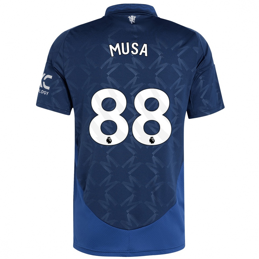 Herren Fußball Victor Musa #88 Indigo Auswärtstrikot Trikot 2024/25 T-Shirt Luxemburg