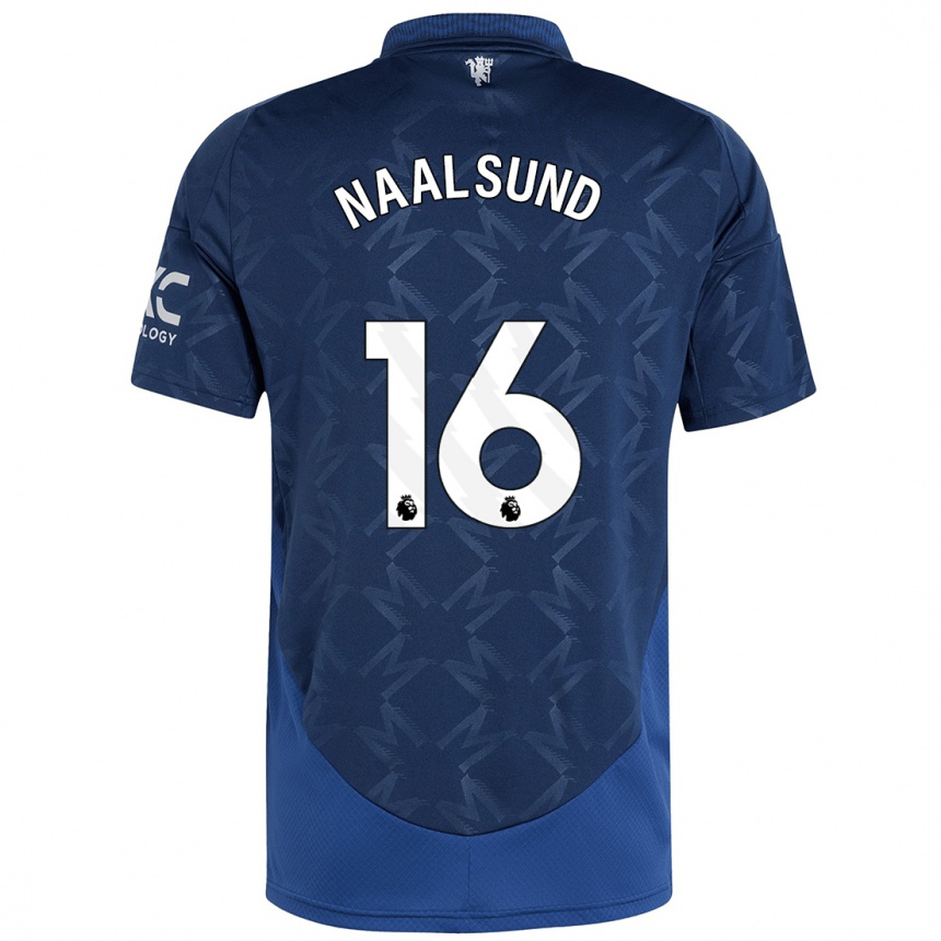 Herren Fußball Lisa Naalsund #16 Indigo Auswärtstrikot Trikot 2024/25 T-Shirt Luxemburg