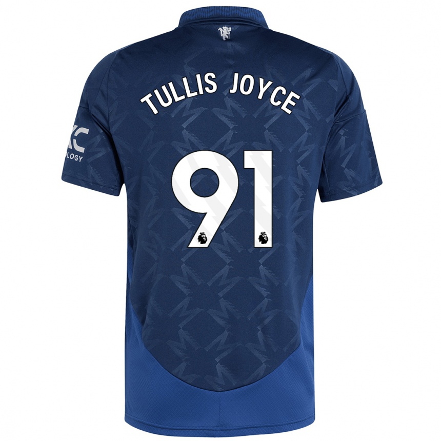 Herren Fußball Phallon Tullis-Joyce #91 Indigo Auswärtstrikot Trikot 2024/25 T-Shirt Luxemburg