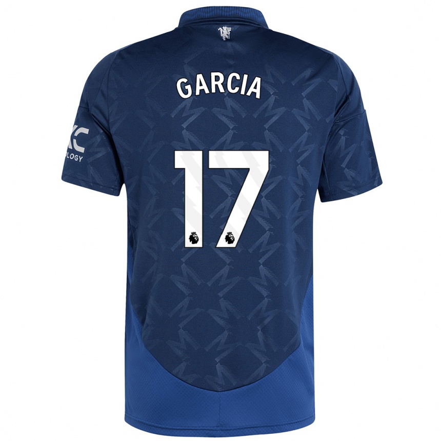 Herren Fußball Lucia Garcia #17 Indigo Auswärtstrikot Trikot 2024/25 T-Shirt Luxemburg