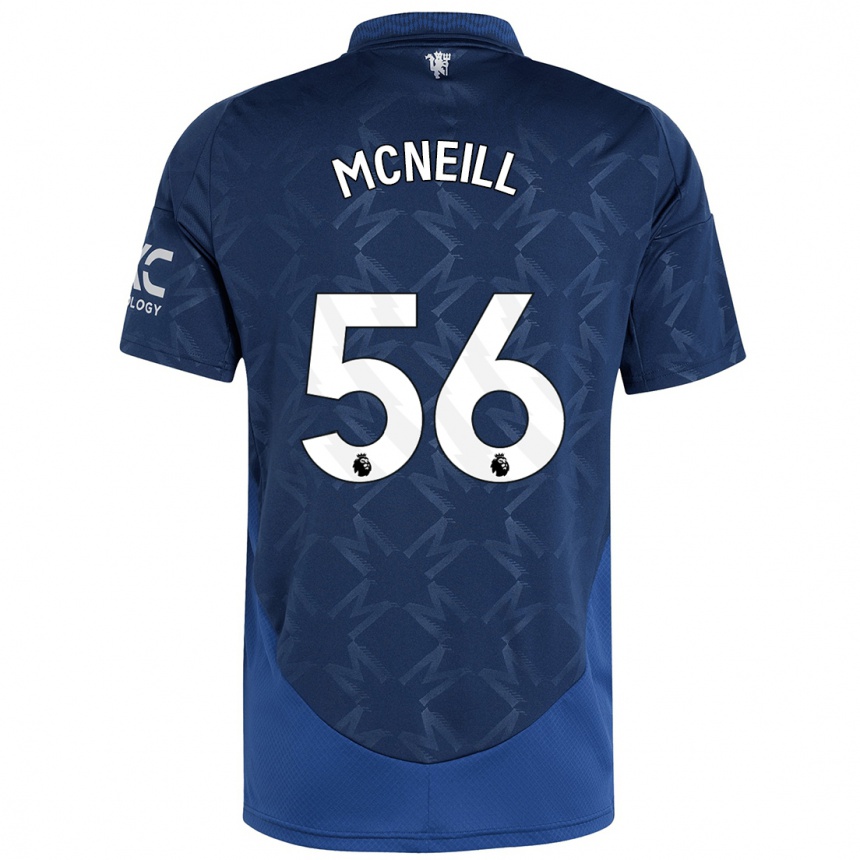 Herren Fußball Charlie Mcneill #56 Indigo Auswärtstrikot Trikot 2024/25 T-Shirt Luxemburg