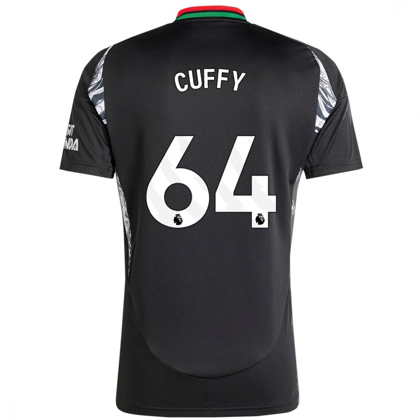 Herren Fußball Brooke Norton Cuffy #64 Schwarz Auswärtstrikot Trikot 2024/25 T-Shirt Luxemburg