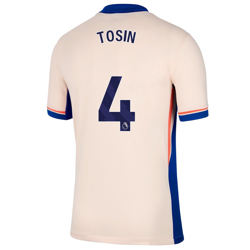 Herren Fußball Tosin Adarabioyo #4 Hellbeige Auswärtstrikot Trikot 2024/25 T-Shirt Luxemburg