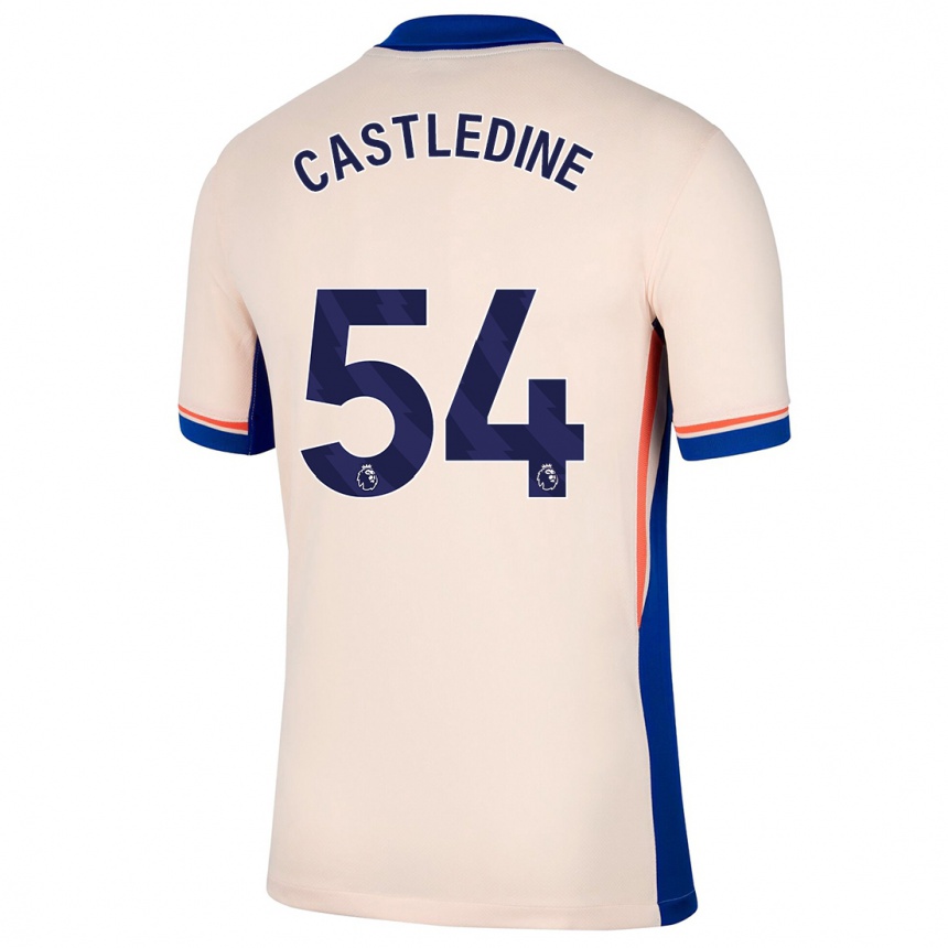 Herren Fußball Leo Castledine #54 Hellbeige Auswärtstrikot Trikot 2024/25 T-Shirt Luxemburg