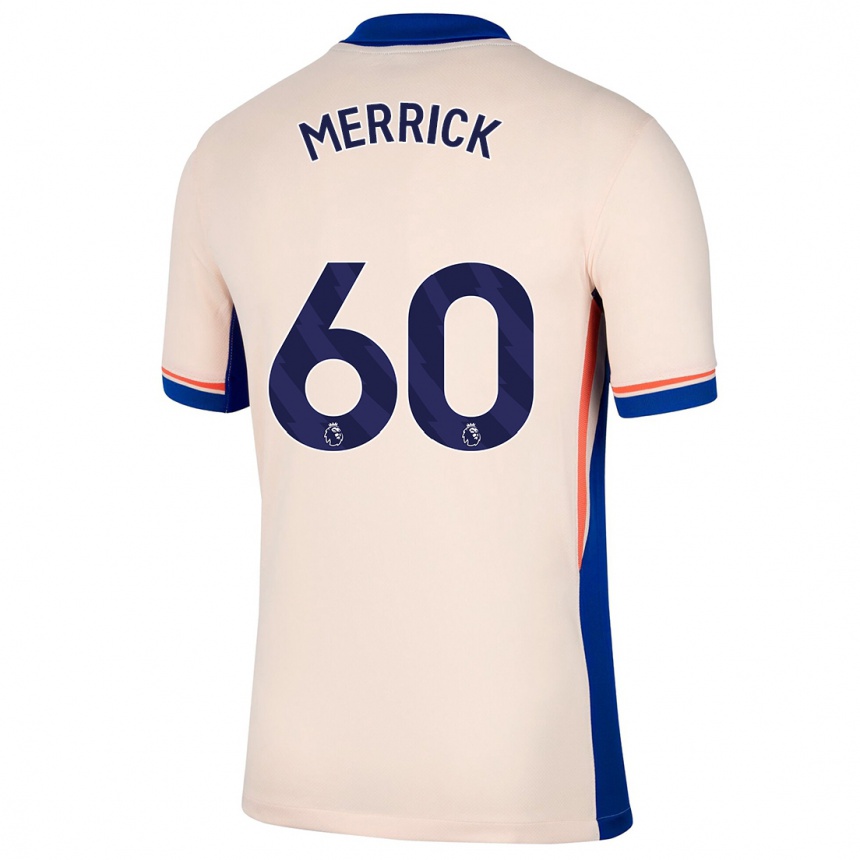 Herren Fußball Max Merrick #60 Hellbeige Auswärtstrikot Trikot 2024/25 T-Shirt Luxemburg