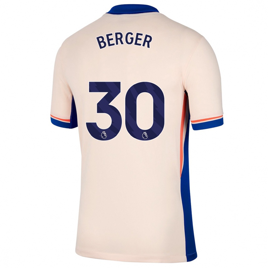 Herren Fußball Ann-Katrin Berger #30 Hellbeige Auswärtstrikot Trikot 2024/25 T-Shirt Luxemburg