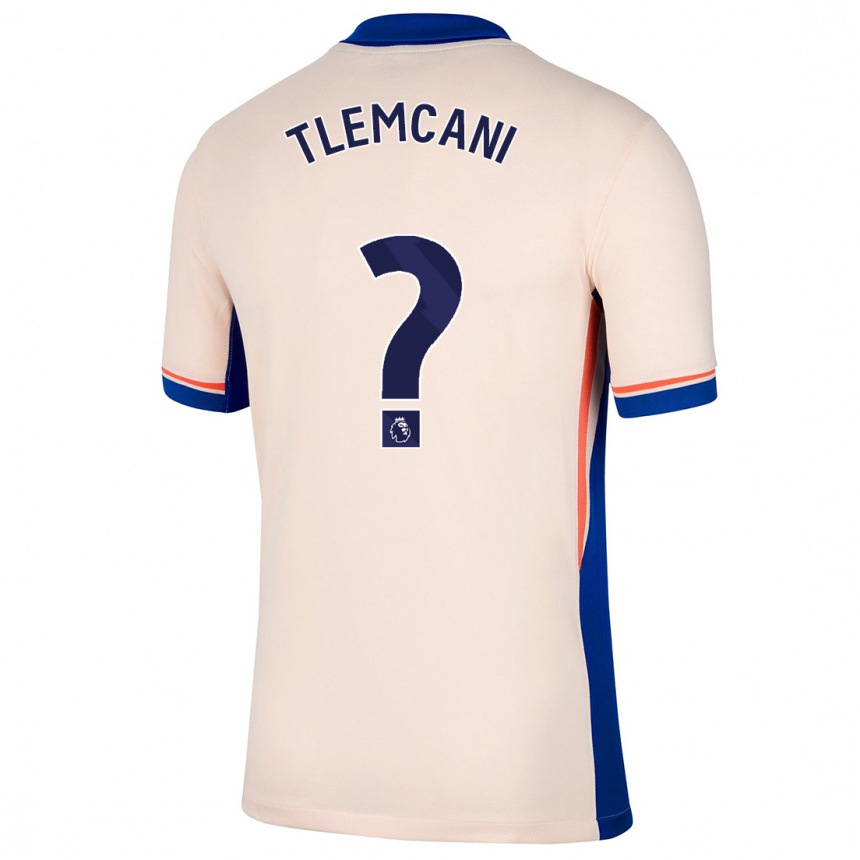 Herren Fußball Sami Tlemcani #0 Hellbeige Auswärtstrikot Trikot 2024/25 T-Shirt Luxemburg