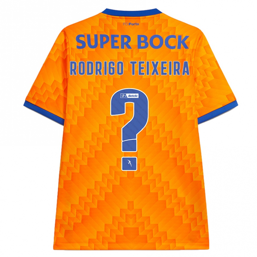 Herren Fußball Rodrigo Teixeira #0 Orange Auswärtstrikot Trikot 2024/25 T-Shirt Luxemburg