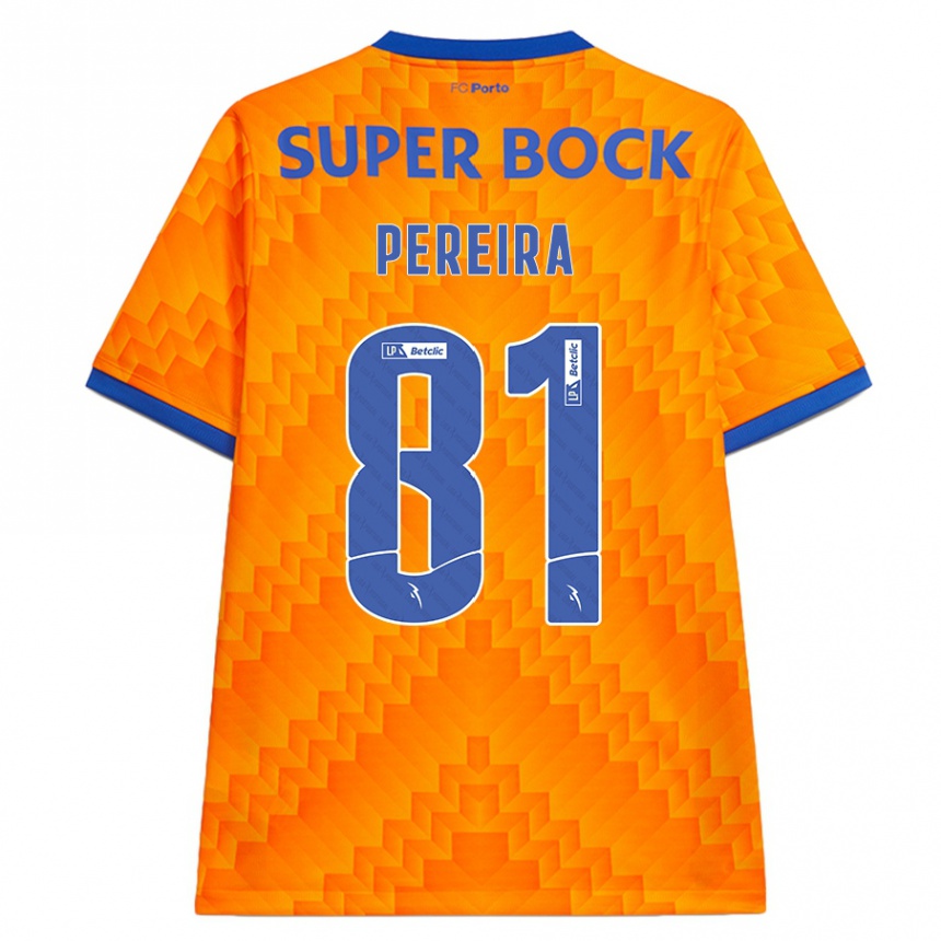 Herren Fußball Martim Pereira #81 Orange Auswärtstrikot Trikot 2024/25 T-Shirt Luxemburg