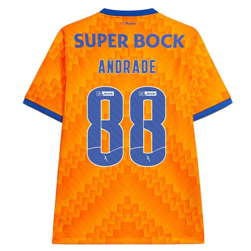 Herren Fußball Domingos Andrade #88 Orange Auswärtstrikot Trikot 2024/25 T-Shirt Luxemburg