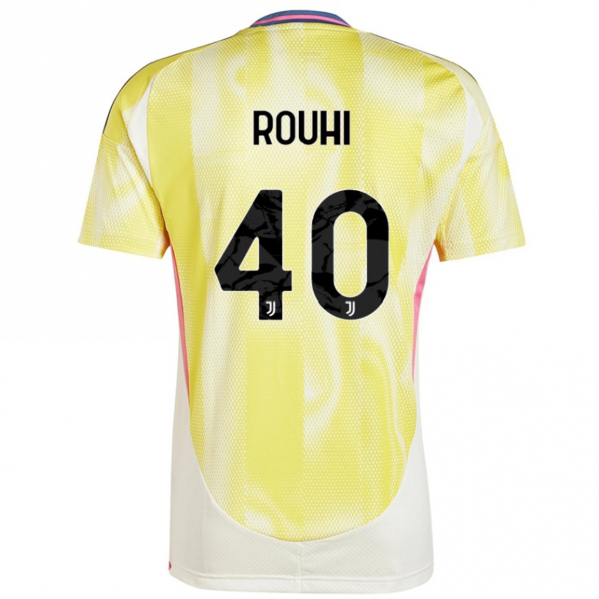 Herren Fußball Jonas Rouhi #40 Solargelb Auswärtstrikot Trikot 2024/25 T-Shirt Luxemburg