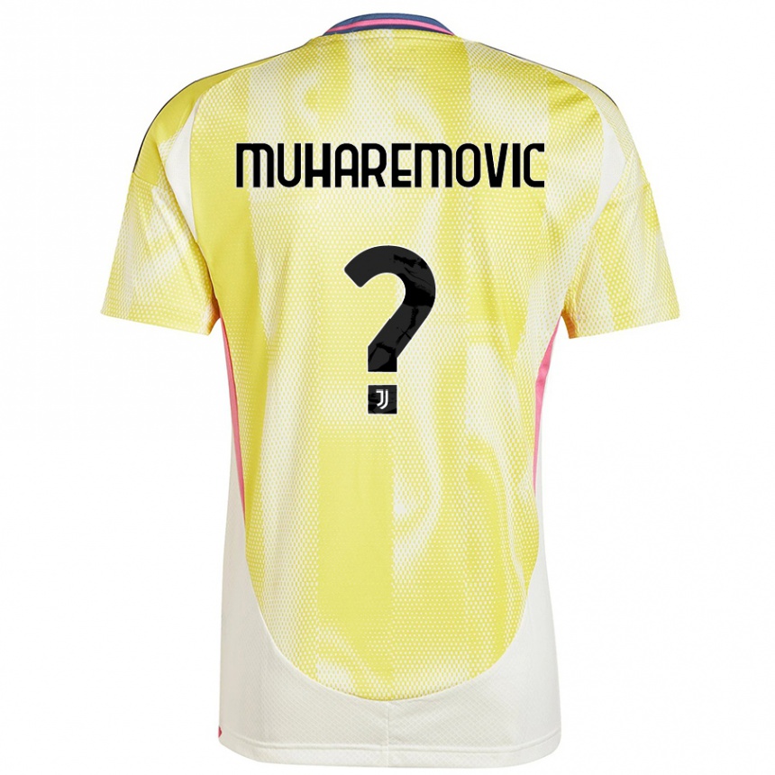 Herren Fußball Tarik Muharemovic #0 Solargelb Auswärtstrikot Trikot 2024/25 T-Shirt Luxemburg