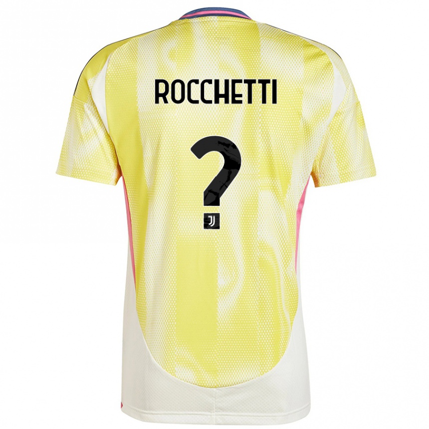 Herren Fußball Edoardo Rocchetti #0 Solargelb Auswärtstrikot Trikot 2024/25 T-Shirt Luxemburg