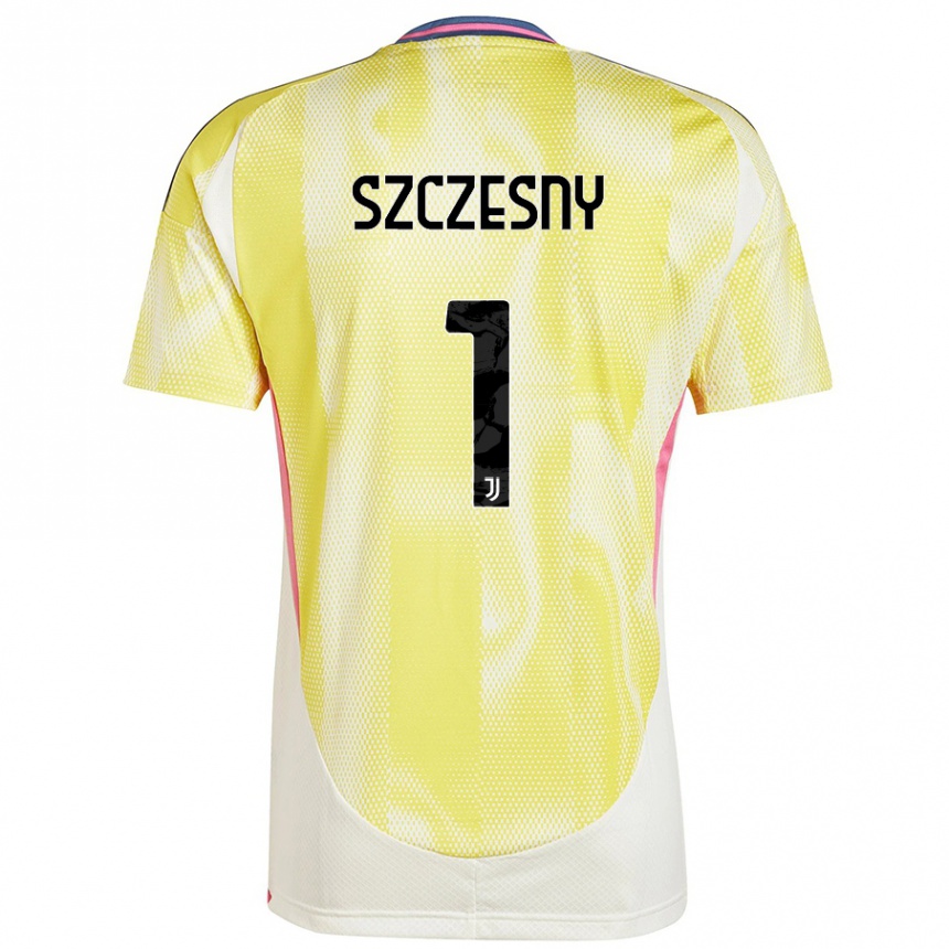 Herren Fußball Wojciech Szczesny #1 Solargelb Auswärtstrikot Trikot 2024/25 T-Shirt Luxemburg