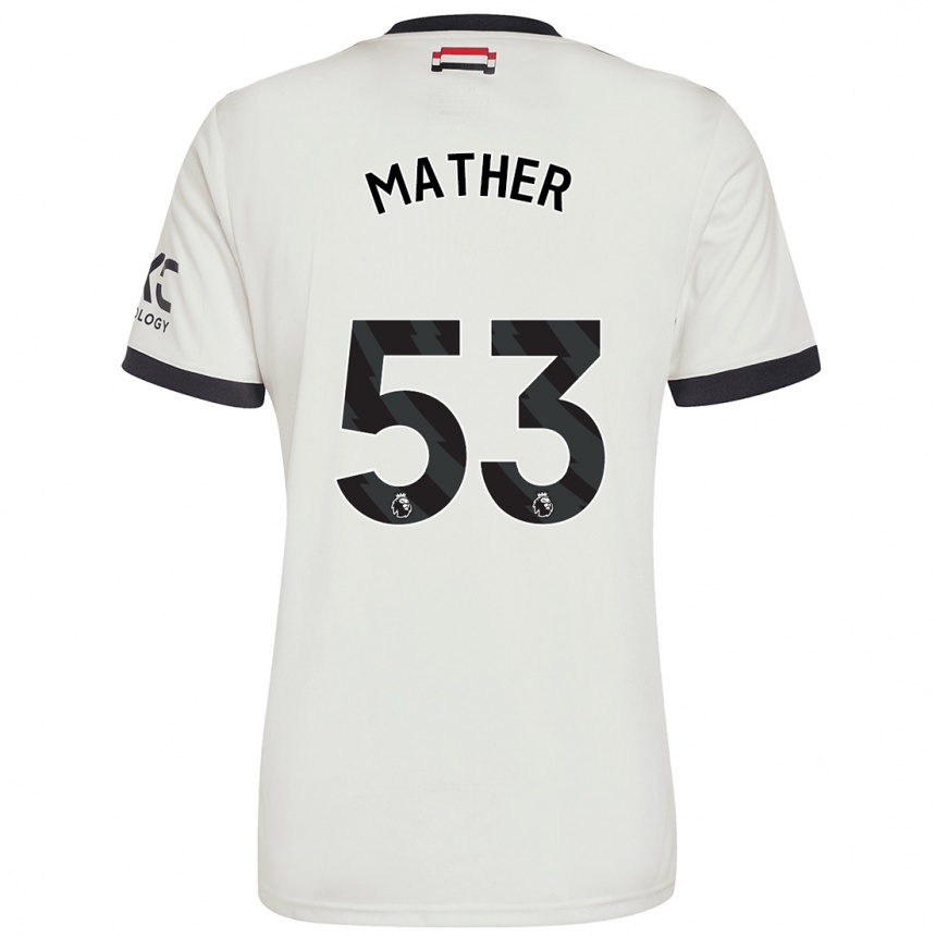 Herren Fußball Sam Mather #53 Cremeweiß Ausweichtrikot Trikot 2024/25 T-Shirt Luxemburg