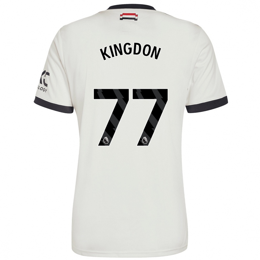 Herren Fußball Jack Kingdon #77 Cremeweiß Ausweichtrikot Trikot 2024/25 T-Shirt Luxemburg