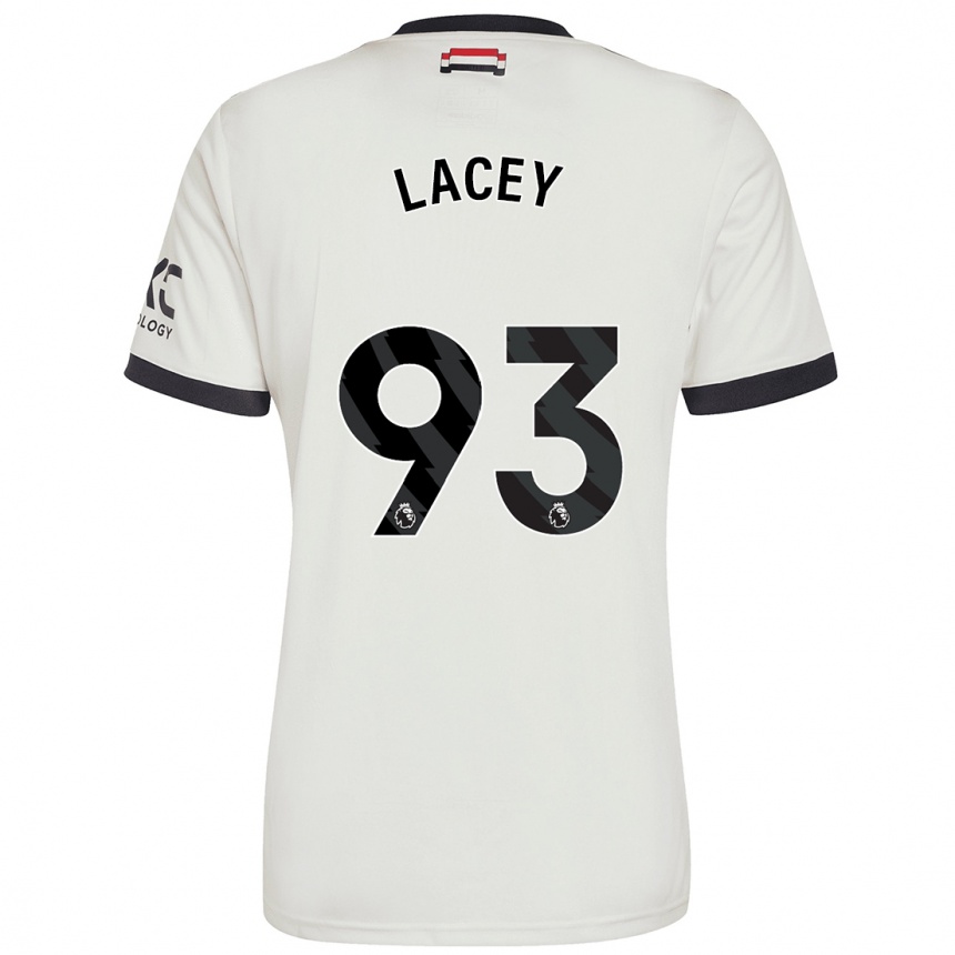 Herren Fußball Shea Lacey #93 Cremeweiß Ausweichtrikot Trikot 2024/25 T-Shirt Luxemburg