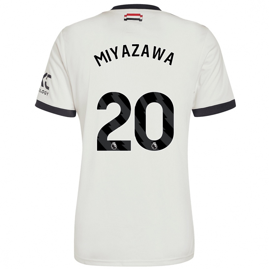 Herren Fußball Hinata Miyazawa #20 Cremeweiß Ausweichtrikot Trikot 2024/25 T-Shirt Luxemburg