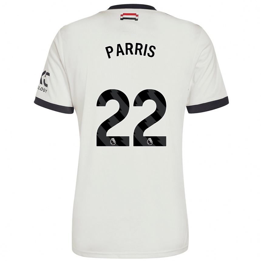 Herren Fußball Nikita Parris #22 Cremeweiß Ausweichtrikot Trikot 2024/25 T-Shirt Luxemburg