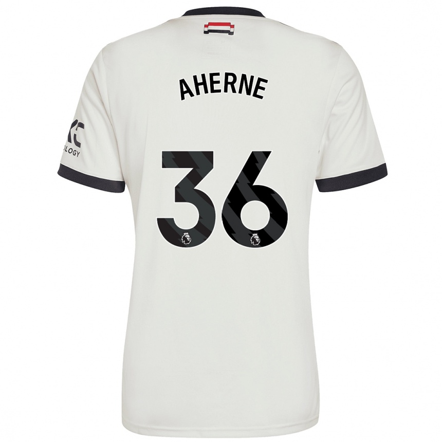 Herren Fußball Alyssa Aherne #36 Cremeweiß Ausweichtrikot Trikot 2024/25 T-Shirt Luxemburg