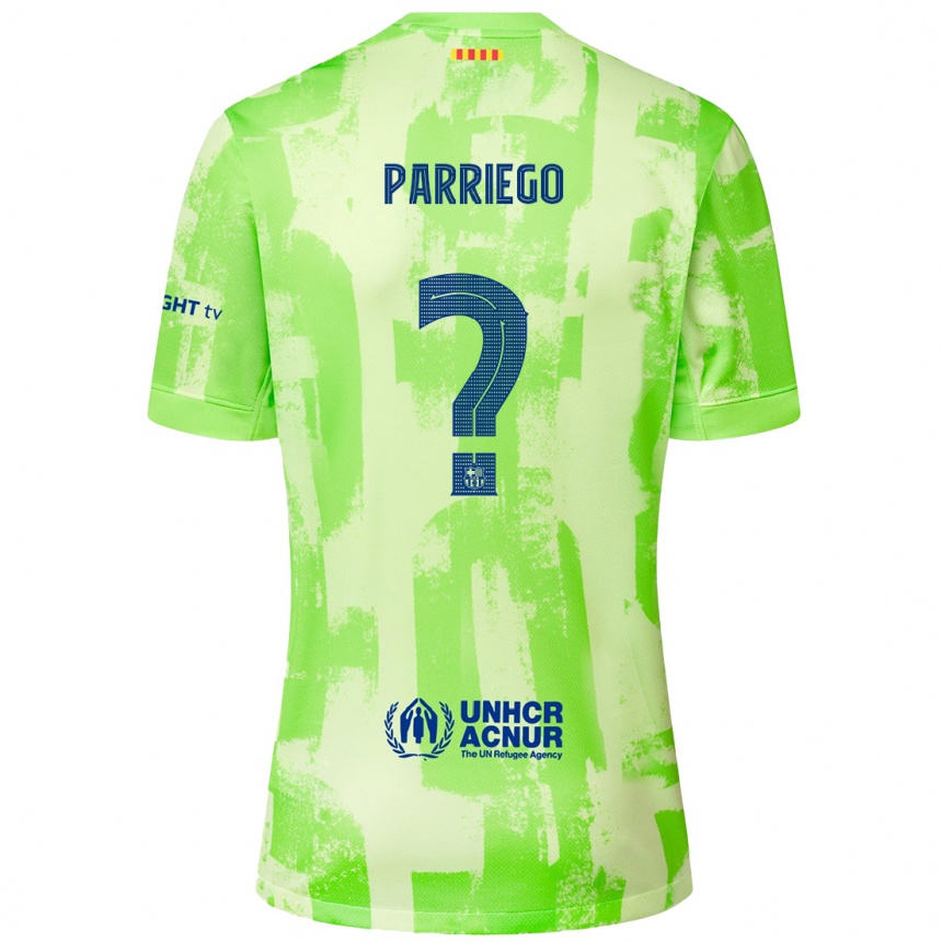 Herren Fußball Marcos Parriego #0 Limettengrün Ausweichtrikot Trikot 2024/25 T-Shirt Luxemburg