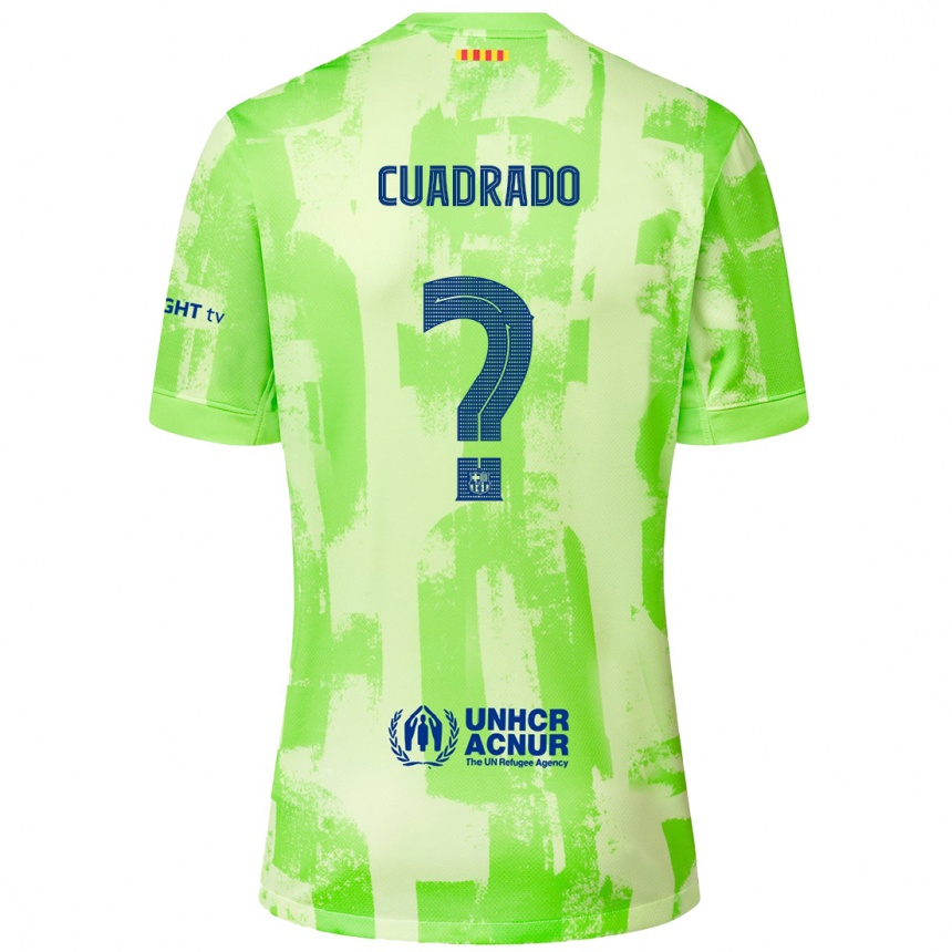 Herren Fußball Adrián Cuadrado #0 Limettengrün Ausweichtrikot Trikot 2024/25 T-Shirt Luxemburg