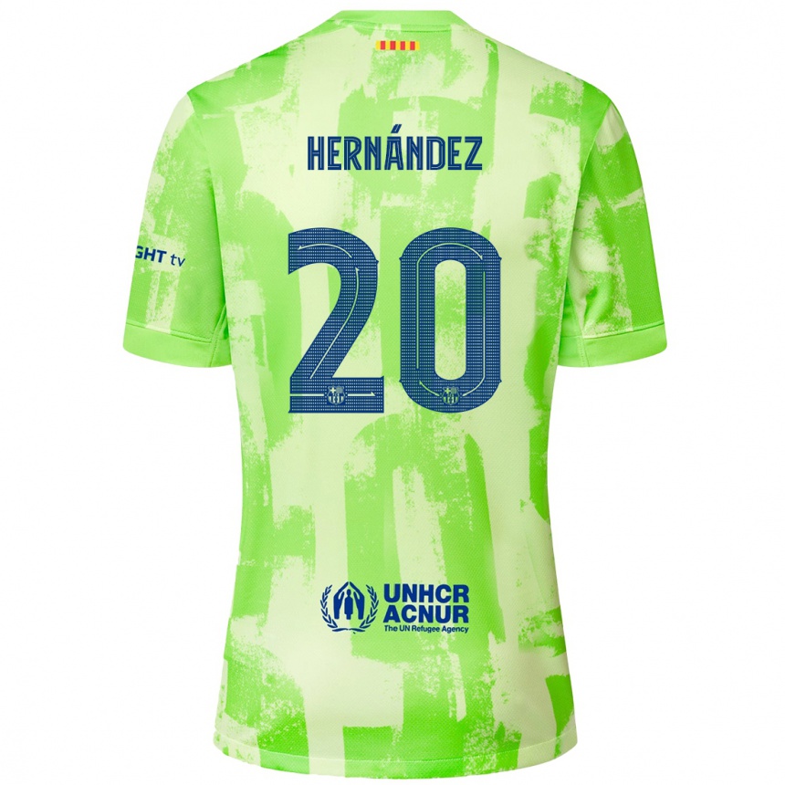 Herren Fußball Unai Hernández #20 Limettengrün Ausweichtrikot Trikot 2024/25 T-Shirt Luxemburg