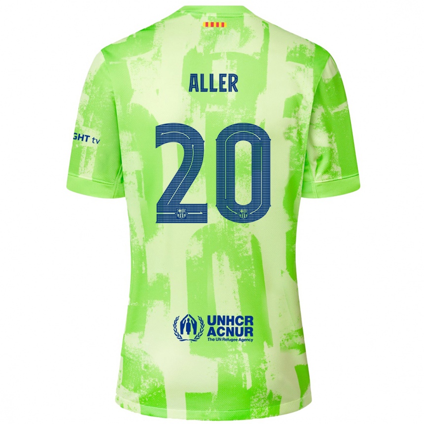 Herren Fußball Eder Aller #20 Limettengrün Ausweichtrikot Trikot 2024/25 T-Shirt Luxemburg