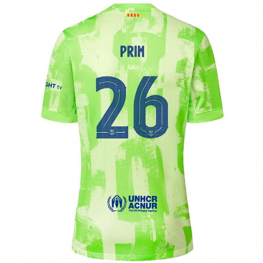 Herren Fußball Pau Prim #26 Limettengrün Ausweichtrikot Trikot 2024/25 T-Shirt Luxemburg