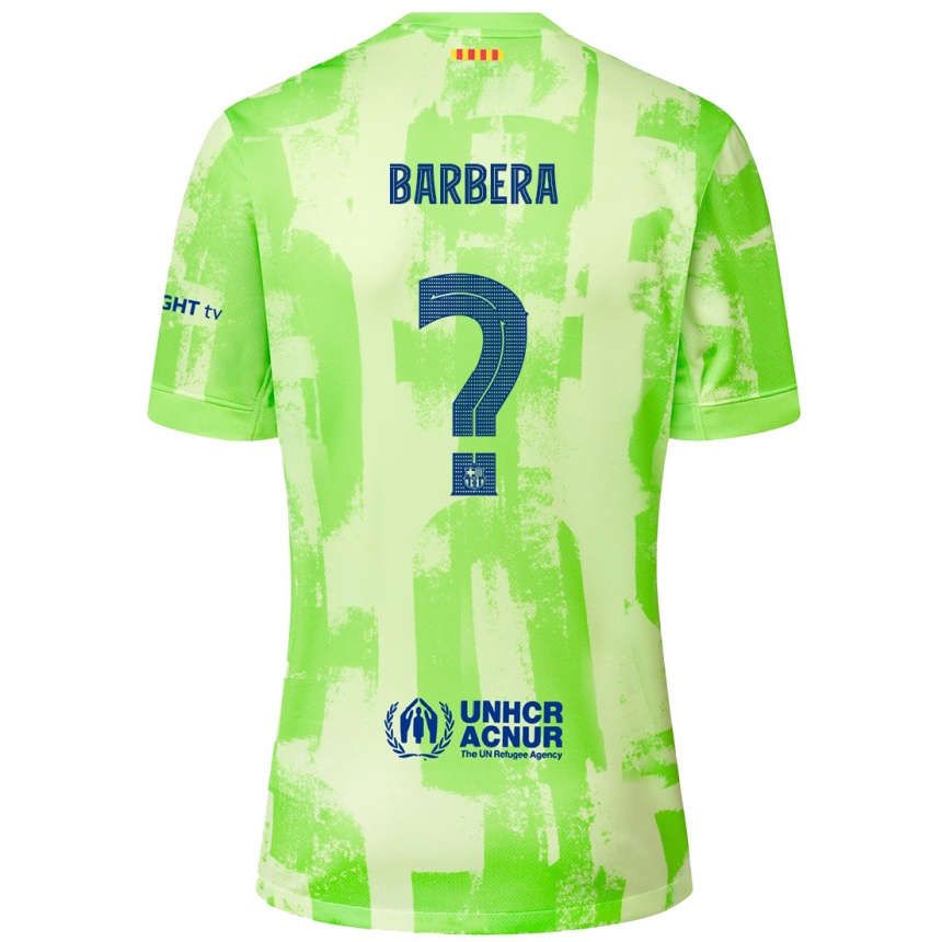 Herren Fußball Victor Barbera #0 Limettengrün Ausweichtrikot Trikot 2024/25 T-Shirt Luxemburg