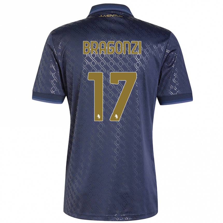 Herren Fußball Asia Bragonzi #17 Marineblau Ausweichtrikot Trikot 2024/25 T-Shirt Luxemburg