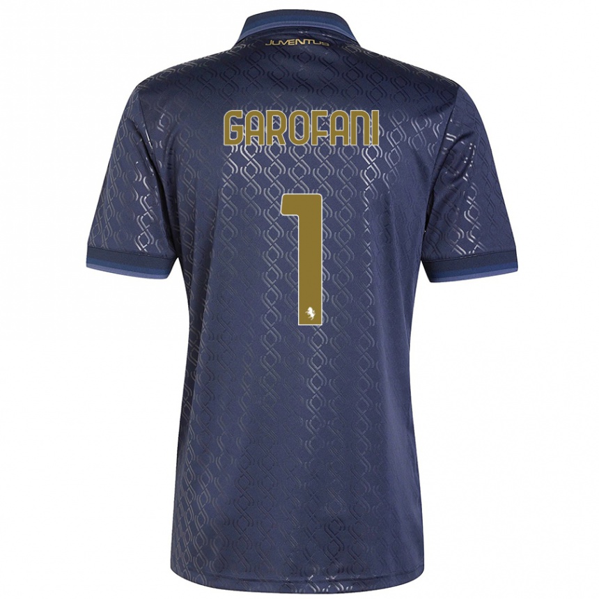 Herren Fußball Giovanni Garofani #1 Marineblau Ausweichtrikot Trikot 2024/25 T-Shirt Luxemburg