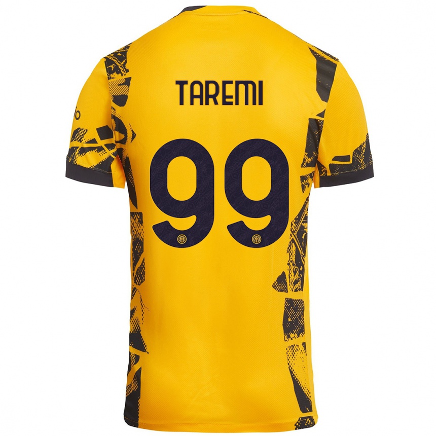 Herren Fußball Mehdi Taremi #99 Gold Schwarz Ausweichtrikot Trikot 2024/25 T-Shirt Luxemburg