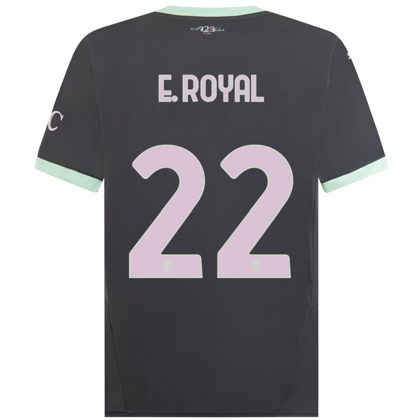 Herren Fußball Emerson Royal #22 Grau Ausweichtrikot Trikot 2024/25 T-Shirt Luxemburg