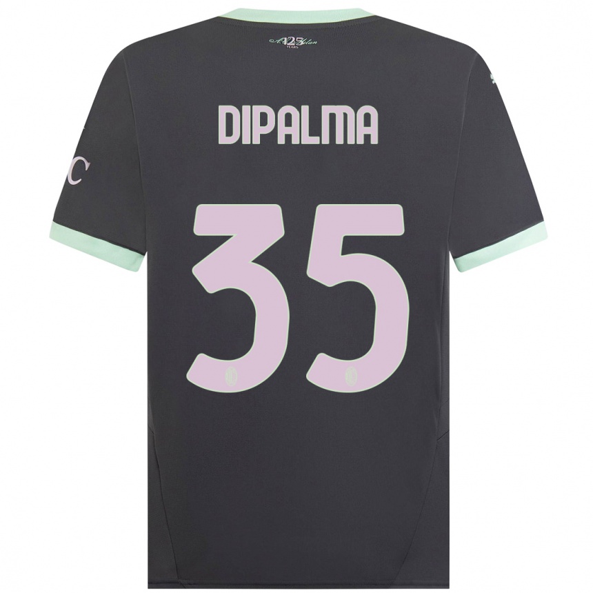 Herren Fußball Matteo Dipalma #35 Grau Ausweichtrikot Trikot 2024/25 T-Shirt Luxemburg